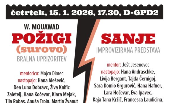 plakat za impro večer