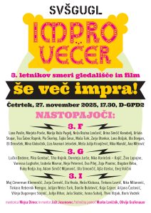 plakat za impro večer